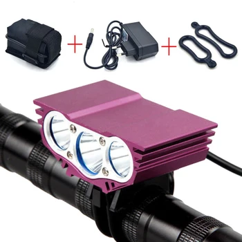 TSLEEN Cycling bicycle bike light 6000 Lumen 3x XM-L T6 LED flashlights lamps For Bike + 8.4V 18650 battery Pack + EU/US Charger
TSLEEN Cycling bicycle bike light 6000 Lumen 3x XM-L T6 LED flashlights lamps For Bike + 8.4V 18650 battery Pack + EU/US Charger