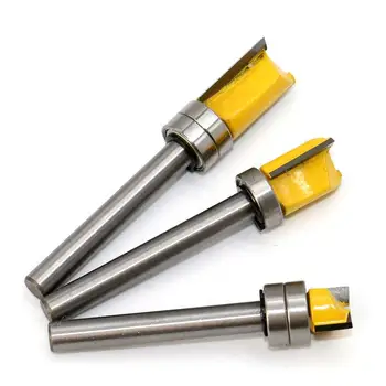 1pc Flush Trim Template Woodworking Trimming Knife Alloy Router Bit 1/4 Shank Wood Working Cutter Tool
1pc Flush Trim Template Woodworking Trimming Knife Alloy Router Bit 1/4 Shank Wood Working Cutter Tool