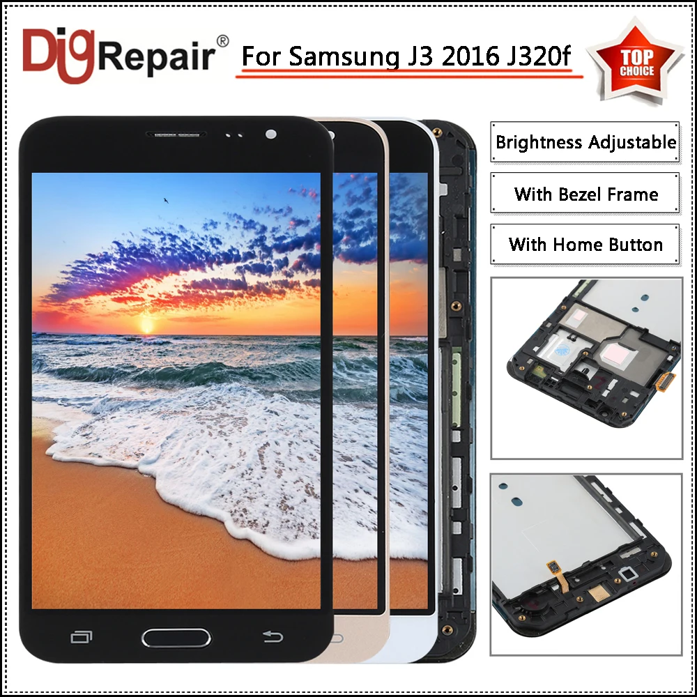 J320f Lcd for Samsung Galaxy J3 2016 Screen J320F J320FN J320M LCD Display Digitizer Touch Screen J320 LCD And Home Button Frame
J320f Lcd for Samsung Galaxy J3 2016 Screen J320F J320FN J320M LCD Display Digitizer Touch Screen J320 LCD And Home Button Frame