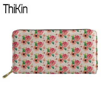 Thikin Long PU Leather Purse Women Floral Phone Wallets Ladies Fashion Flower Printing Cash Holders Feminine Cluth Money Bag
Thikin Long PU Leather Purse Women Floral Phone Wallets Ladies Fashion Flower Printing Cash Holders Feminine Cluth Money Bag