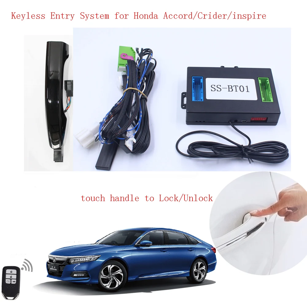 Система бесключевого доступа PKE для Honda Accord, сенсорная панель, блокировка, ключ без замены, без программатора, автомобильные аксессуары
Система бесключевого доступа PKE для Honda Accord, сенсорная панель, блокировка, ключ без замены, без программатора, автомобильные аксессуары