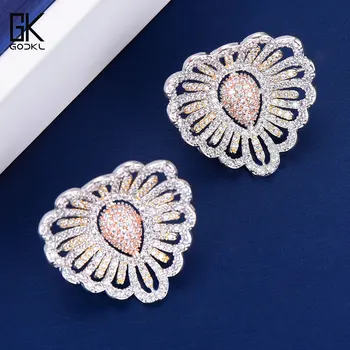 GODKI Trendy Luxury Heart Love Design Stud Earrings For Women Wedding Cubic Zircon Crystal African DubaiBridal Earrings
GODKI Trendy Luxury Heart Love Design Stud Earrings For Women Wedding Cubic Zircon Crystal African DubaiBridal Earrings