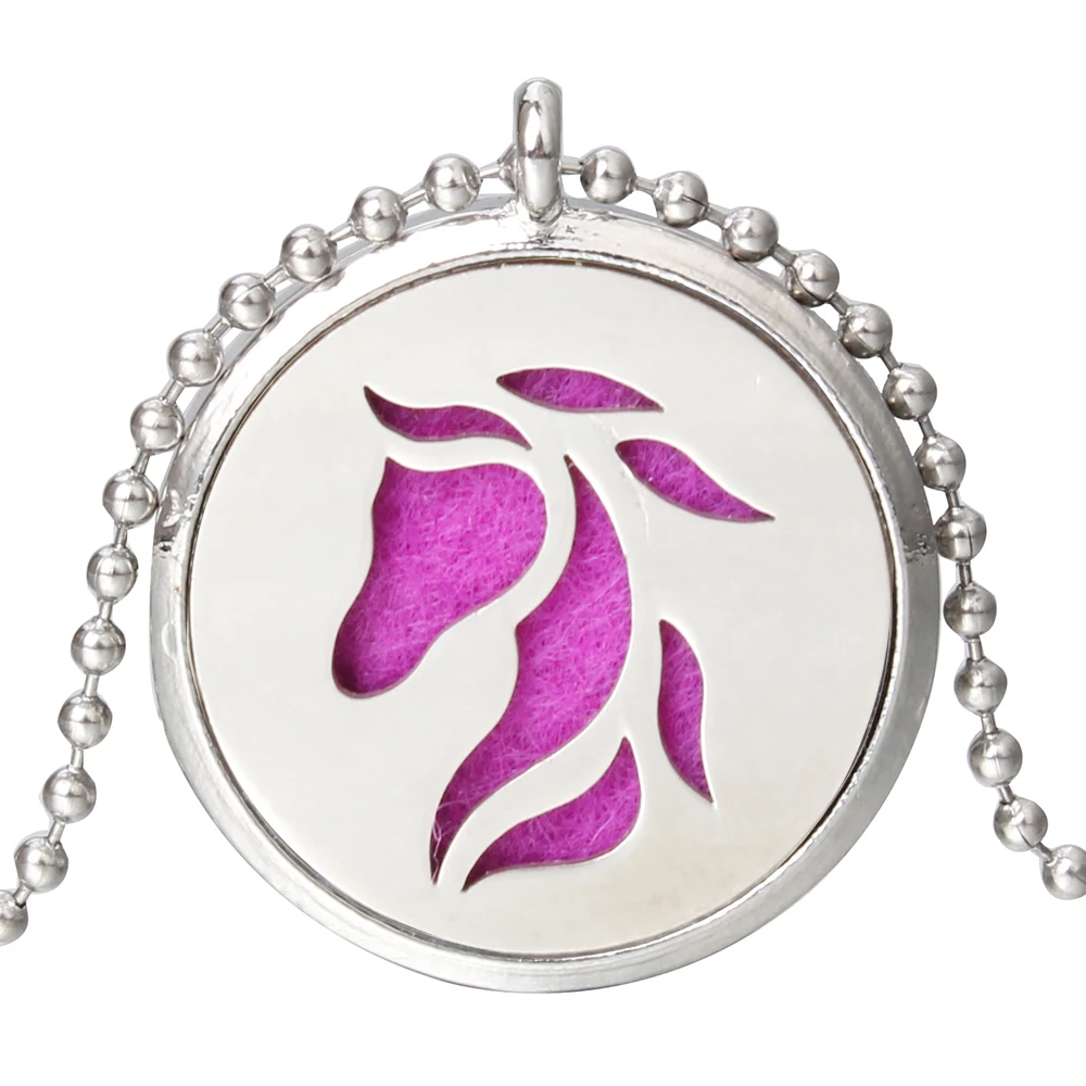 New Horse Aromatherapy Diffuser Necklace Pendant Choker Essential Oil Perfume Locket Necklace With Pads Women Men
New Horse Aromatherapy Diffuser Necklace Pendant Choker Essential Oil Perfume Locket Necklace With Pads Women Men