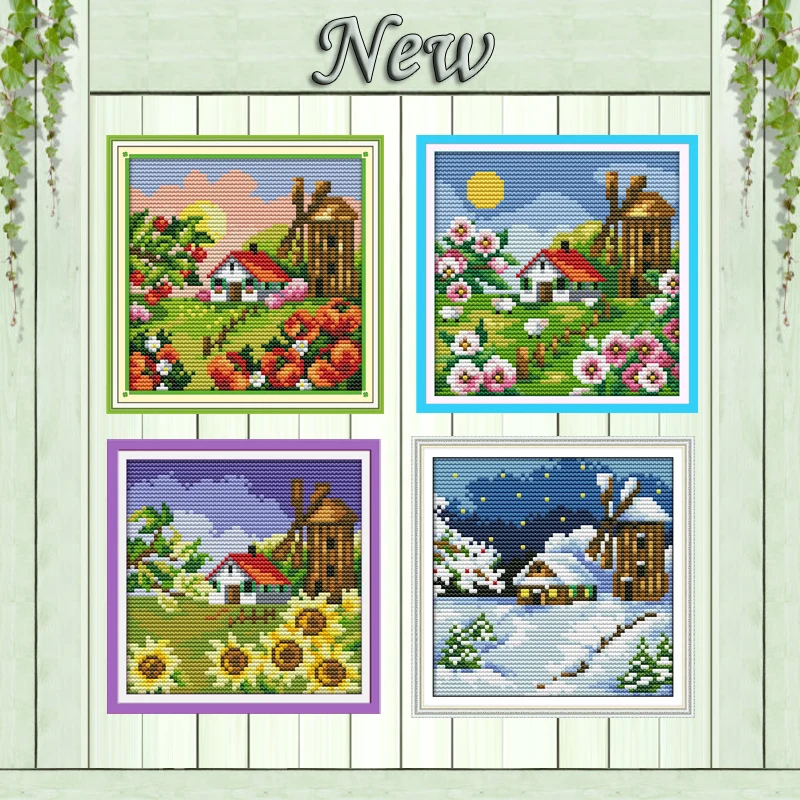 South Korea's scenery spring summer painting counted printed on canvas DMC 11CT 14CT Cross Stitch kit embroidery needlework Sets
South Korea's scenery spring summer painting counted printed on canvas DMC 11CT 14CT Cross Stitch kit embroidery needlework Sets