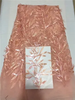 New French Nigerian sequins net lace,African tulle mesh Sequence lace fabric high quality for wedding dress 5yards/lot 2018
New French Nigerian sequins net lace,African tulle mesh Sequence lace fabric high quality for wedding dress 5yards/lot 2018