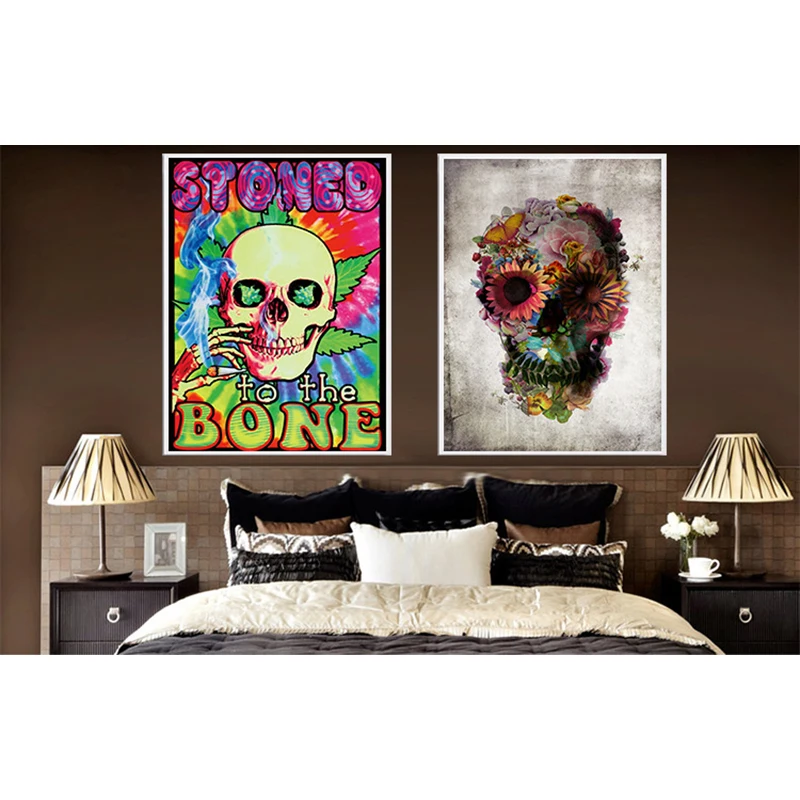 Horror Fairy Tale Skull Psychedelic Art Silk Poster Abstract Landscape Bedroom Living Room Decoration Wall Painting
Horror Fairy Tale Skull Psychedelic Art Silk Poster Abstract Landscape Bedroom Living Room Decoration Wall Painting
