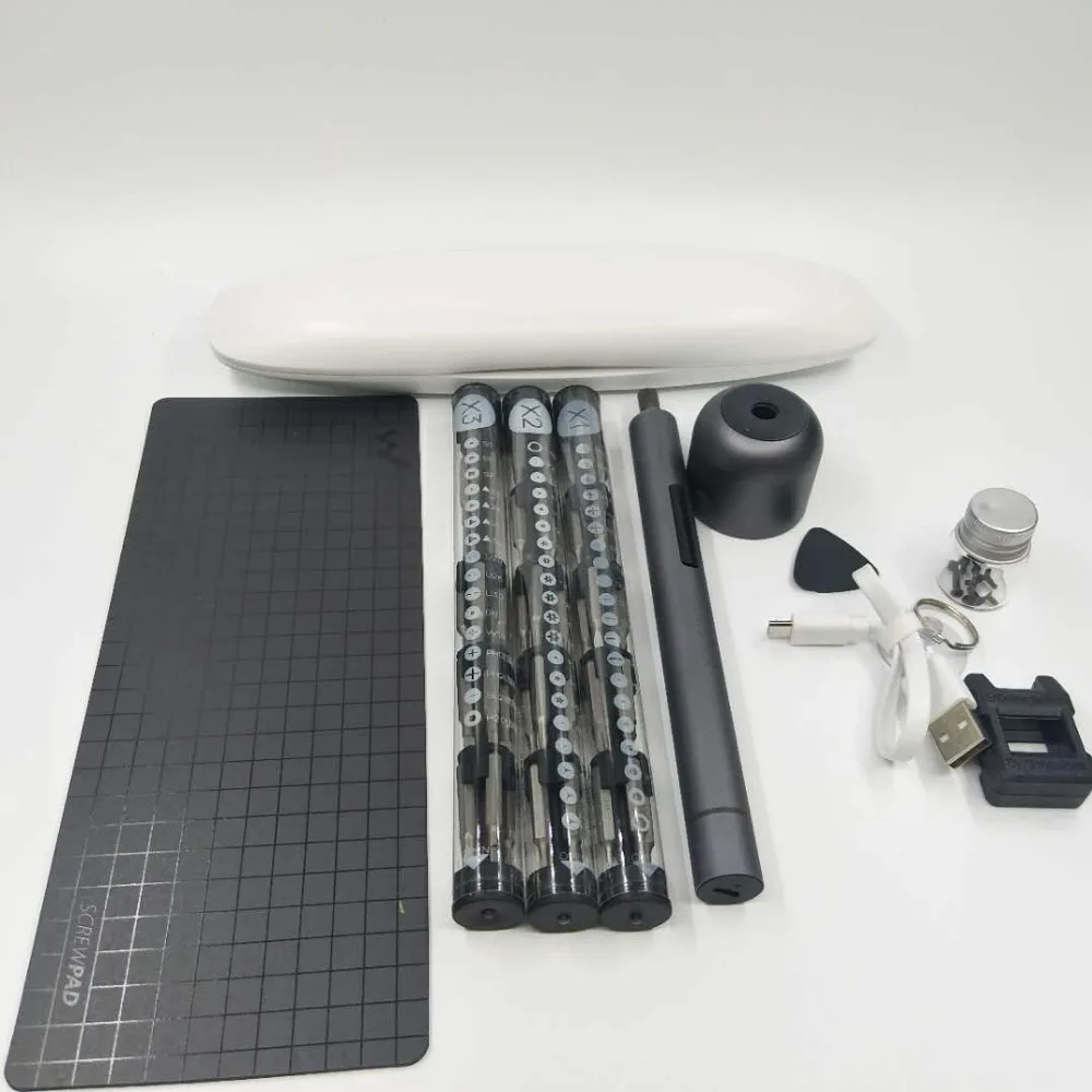 Manual Repair Kit with 56 Position Magnetic Board Accessories Portable Mini Electric Screwdriver
Manual Repair Kit with 56 Position Magnetic Board Accessories Portable Mini Electric Screwdriver