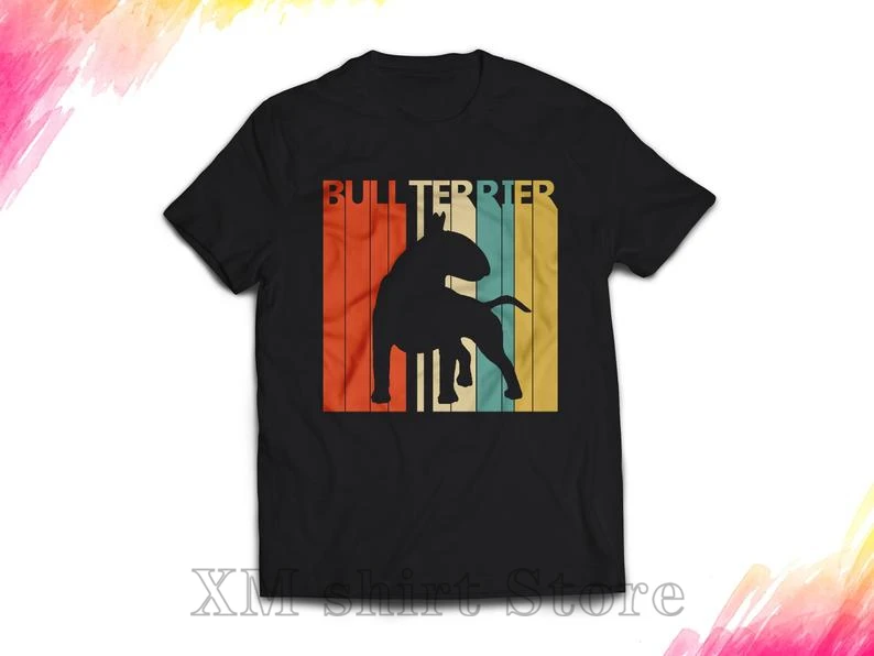 Bull terrier Shirt Vintage Retro Bullterrier Dog T-shirt Men WoMen Unisex Tshirt gift #1290 100% cotton O-neck tshirts
Bull terrier Shirt Vintage Retro Bullterrier Dog T-shirt Men WoMen Unisex Tshirt gift #1290 100% cotton O-neck tshirts