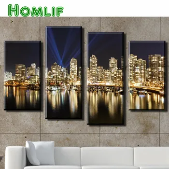 4pcs 5D Night city view Diamond Painting pattern square&round 3d Drill Pasted Cross-Stitch Home Decorative Mosaic Pictures gifts
4pcs 5D Night city view Diamond Painting pattern square&round 3d Drill Pasted Cross-Stitch Home Decorative Mosaic Pictures gifts