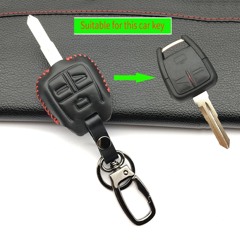 Фото New Design 100% Leather Key Car Case Keyboard Cover For Vauxhall Opel Vectra Astra Zafira Hot Sale 3 Buttons Shell | Автомобили и