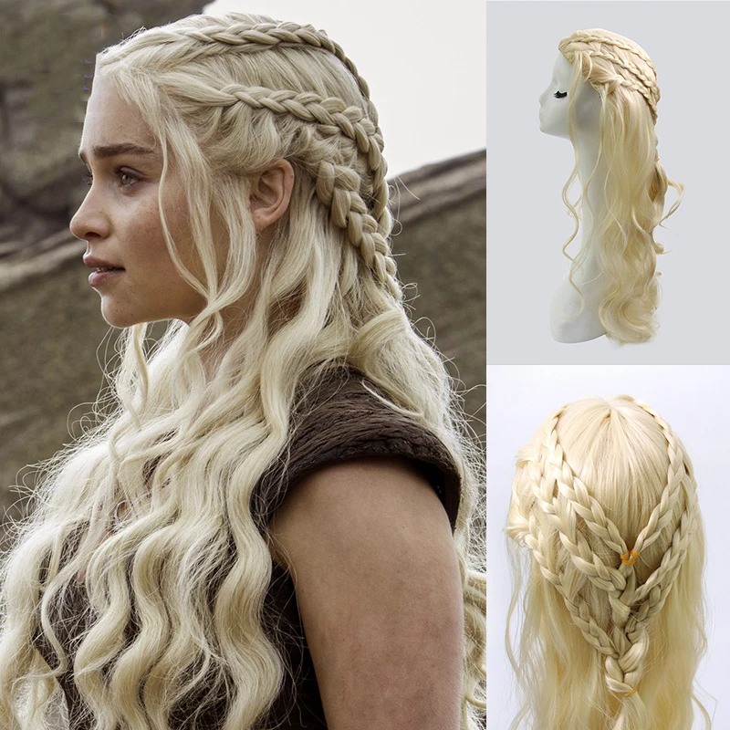 Game of Thrones Daenerys Targaryen Cosplay Wig Synthetic Hair Long Wavy Dragon of Mother Costume Wigs
Game of Thrones Daenerys Targaryen Cosplay Wig Synthetic Hair Long Wavy Dragon of Mother Costume Wigs