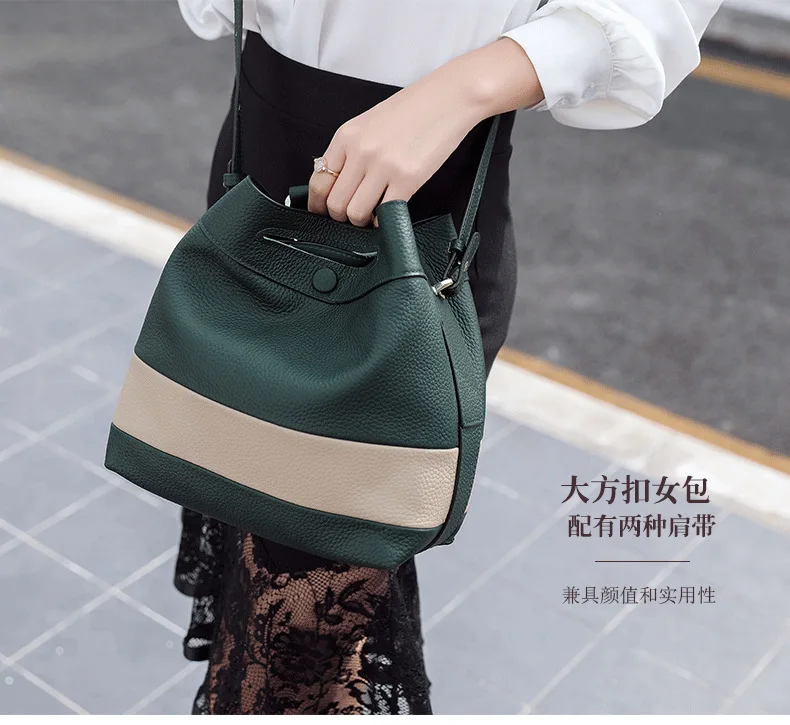 TOP quality Brand Designer 2017 Women's Genuine Leather Vintage Single Shoulder Bag Women Crossbody Bags Handbags For Ladies 1