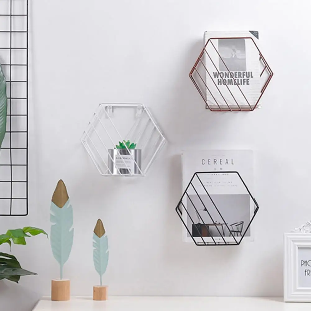 Creative Iron Hexagonal Grid Wall Rack Combination Wall Hanging Geometric Pattern Wall Decorative for Living Room Bedroom
Creative Iron Hexagonal Grid Wall Rack Combination Wall Hanging Geometric Pattern Wall Decorative for Living Room Bedroom