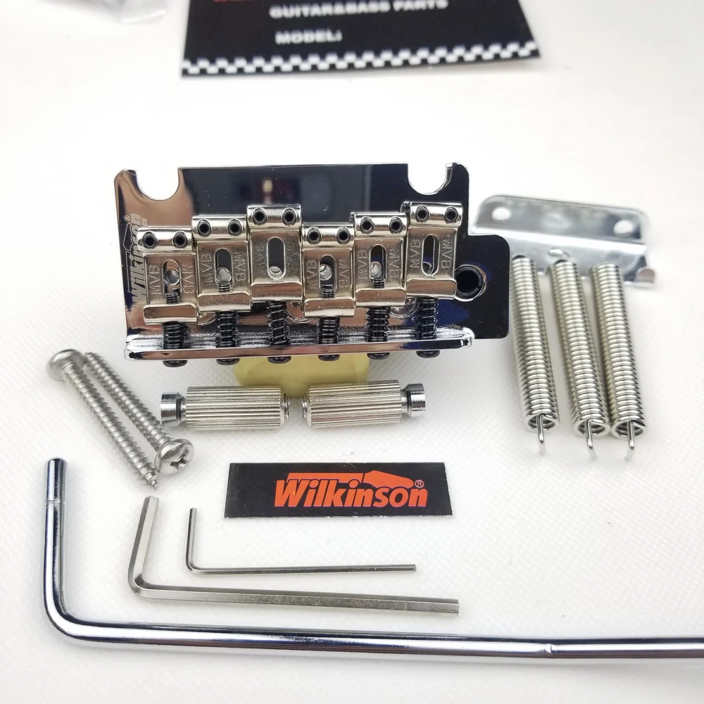 Wilkinson Licensed 2 Point Vintage Type Electric Guitar Tremolo Bridge Chrome Silver for Strat And Suhr Guitar WOV05
Wilkinson Licensed 2 Point Vintage Type Electric Guitar Tremolo Bridge Chrome Silver for Strat And Suhr Guitar WOV05