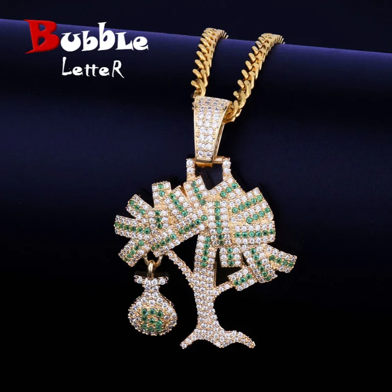 US Dollar Money Tree Pendant Necklace & Pendant Free Steel Cuban Chain Gold Color Cubic Zircon Men's Hip hop Jewelry For Gift
US Dollar Money Tree Pendant Necklace & Pendant Free Steel Cuban Chain Gold Color Cubic Zircon Men's Hip hop Jewelry For Gift