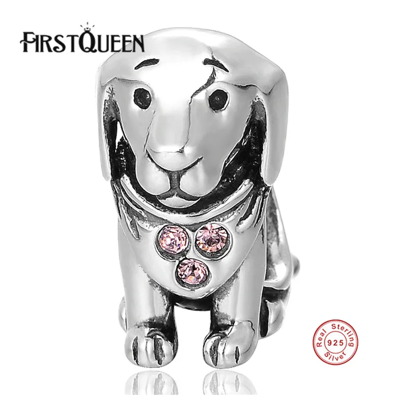 FirstQueen 2017 New Animal Dog Charm 925 Sterling Silver With Pink Crystal Fit Brand Original Bracelets Bangles Fine Jewelry
FirstQueen 2017 New Animal Dog Charm 925 Sterling Silver With Pink Crystal Fit Brand Original Bracelets Bangles Fine Jewelry