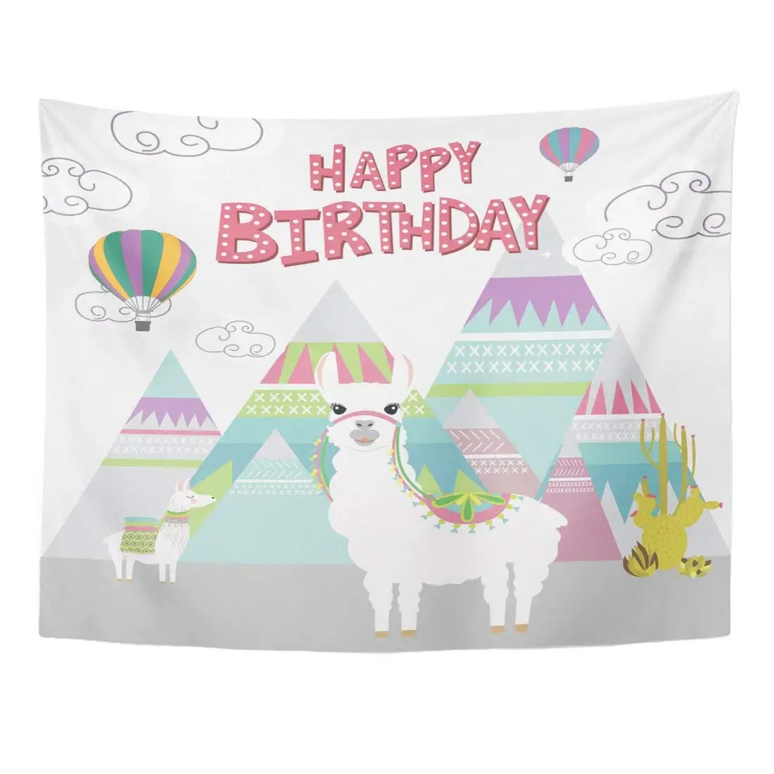 3D Tapestry Alpaca Happy Birthday with Cute Lama Peru Air Home Decor Wall Hanging
3D Tapestry Alpaca Happy Birthday with Cute Lama Peru Air Home Decor Wall Hanging