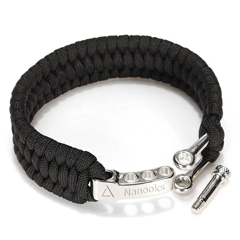 Escape Bracelet Paracord Rope Outdoor Survival Bracelet Camping Steel Shackle Buckle Umbrella rope woven bracelet OUTDOOR TOOL
Escape Bracelet Paracord Rope Outdoor Survival Bracelet Camping Steel Shackle Buckle Umbrella rope woven bracelet OUTDOOR TOOL