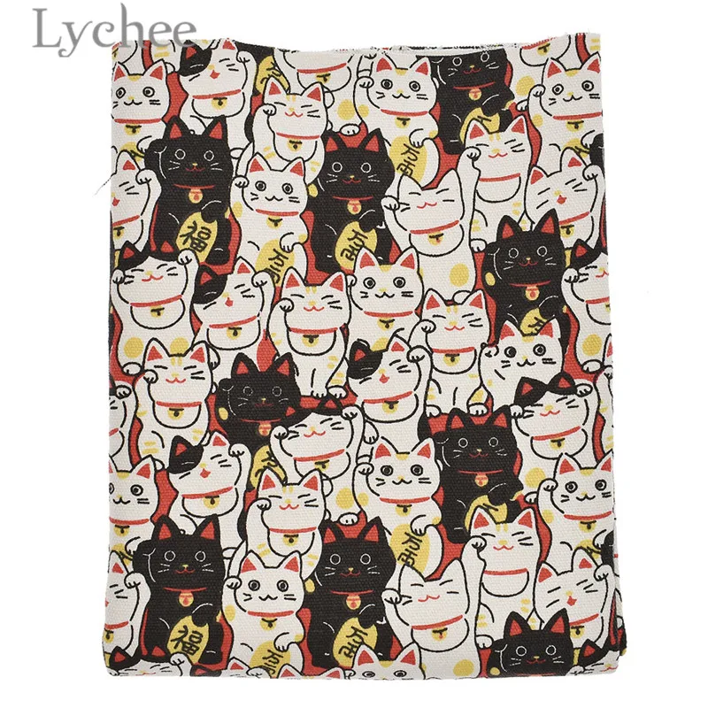 Lychee 145cmx45cm Japanese Lucky Cat Printed Fabric Cartoon Textile DIY Sewing Supplies Material For Garment
Lychee 145cmx45cm Japanese Lucky Cat Printed Fabric Cartoon Textile DIY Sewing Supplies Material For Garment