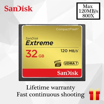SanDisk CF card Extreme Memory card 16GB 32GB 64GB 128GB compact flash card Class10 120M/s CF card for 4K and Full HD video Came
SanDisk CF card Extreme Memory card 16GB 32GB 64GB 128GB compact flash card Class10 120M/s CF card for 4K and Full HD video Came