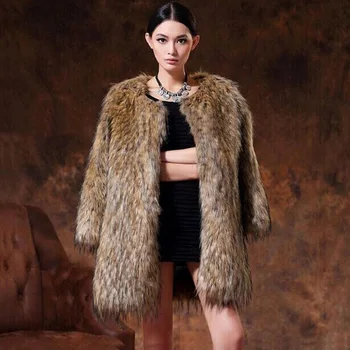 2018 New Imitation Ffox Fur Grass coat Ladies Long Section Imitation Scorpion Round neck Nine Sleeves Slim jacket Size 6XL
2018 New Imitation Ffox Fur Grass coat Ladies Long Section Imitation Scorpion Round neck Nine Sleeves Slim jacket Size 6XL