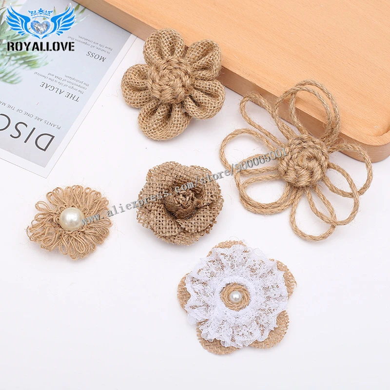 2 sets/lot Vintage Rustic Rose Flower DIY Decorative Flowers Jute Linen Flowers for Wedding Party Clothing Decor Accessories
2 sets/lot Vintage Rustic Rose Flower DIY Decorative Flowers Jute Linen Flowers for Wedding Party Clothing Decor Accessories