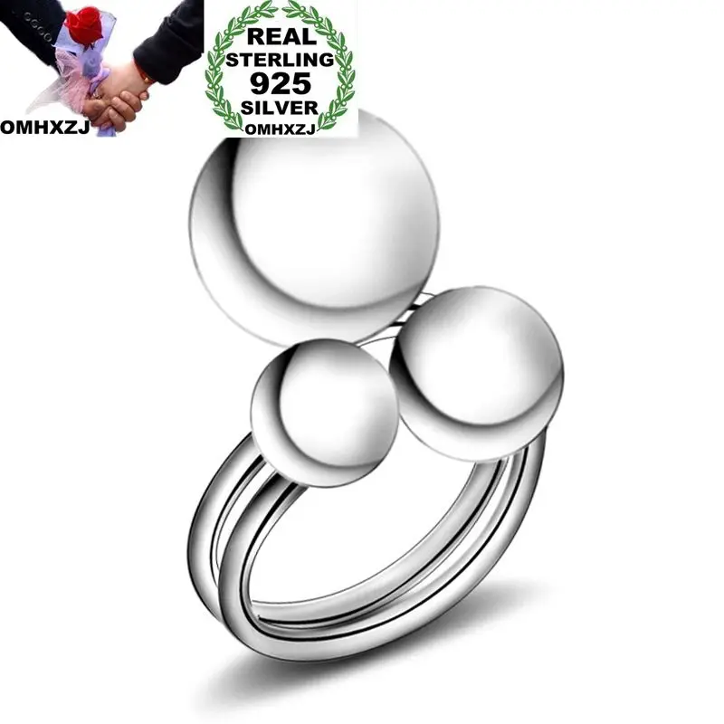 OMHXZJ Wholesale Personality Fashion OL Woman Girl Party Wedding Gift Three Balls Resizable 925 Sterling Silver Ring RN243
OMHXZJ Wholesale Personality Fashion OL Woman Girl Party Wedding Gift Three Balls Resizable 925 Sterling Silver Ring RN243