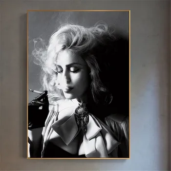 Modern Poster Black and White Sexy Charming Woman Smoking Canvas Painting for Living Room Pub Bar Home Decor Wall Art Pictures
Modern Poster Black and White Sexy Charming Woman Smoking Canvas Painting for Living Room Pub Bar Home Decor Wall Art Pictures