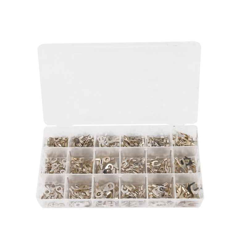 420Pcs/Box 18 type Cold naked terminal Non-Insulated Ring Fork U-type Terminals Assortment Kit Cable Crimp Spade Connector
420Pcs/Box 18 type Cold naked terminal Non-Insulated Ring Fork U-type Terminals Assortment Kit Cable Crimp Spade Connector