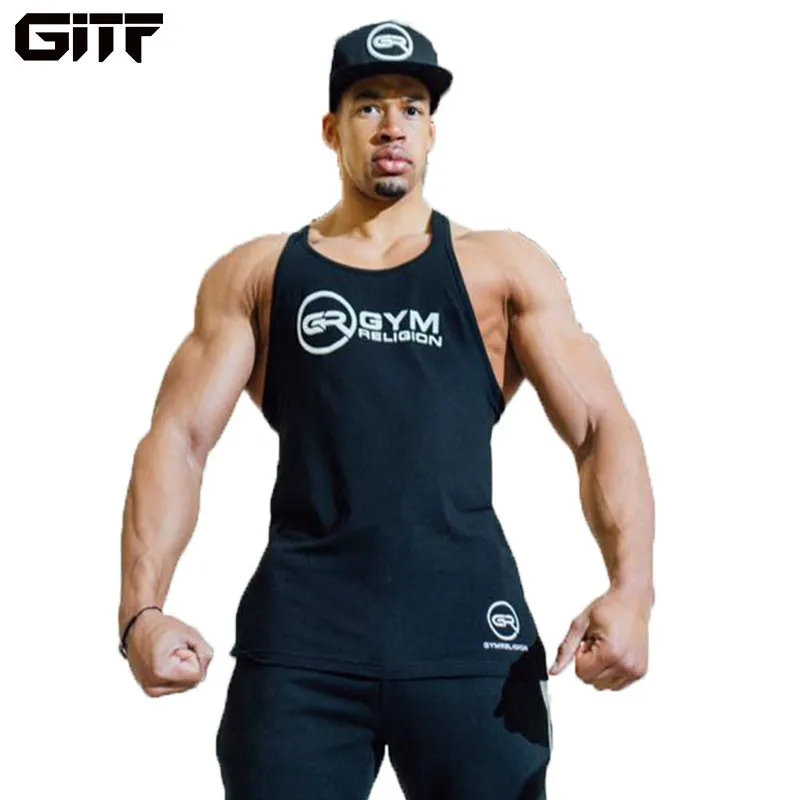 GITF Brand Bodybuilding Stringer Sport T Shirt GYM Tank Tops Running Vest Men Fitness Sleeveless Undershirt Run tank Top Men
GITF Brand Bodybuilding Stringer Sport T Shirt GYM Tank Tops Running Vest Men Fitness Sleeveless Undershirt Run tank Top Men