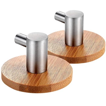 2 pieces Adhesive Hook Wall Hooks for Bathroom Towel Rack Hooks Kitchen Bedroom Hook Adhesive Bamboo and Stainless Steel Hook
2 pieces Adhesive Hook Wall Hooks for Bathroom Towel Rack Hooks Kitchen Bedroom Hook Adhesive Bamboo and Stainless Steel Hook