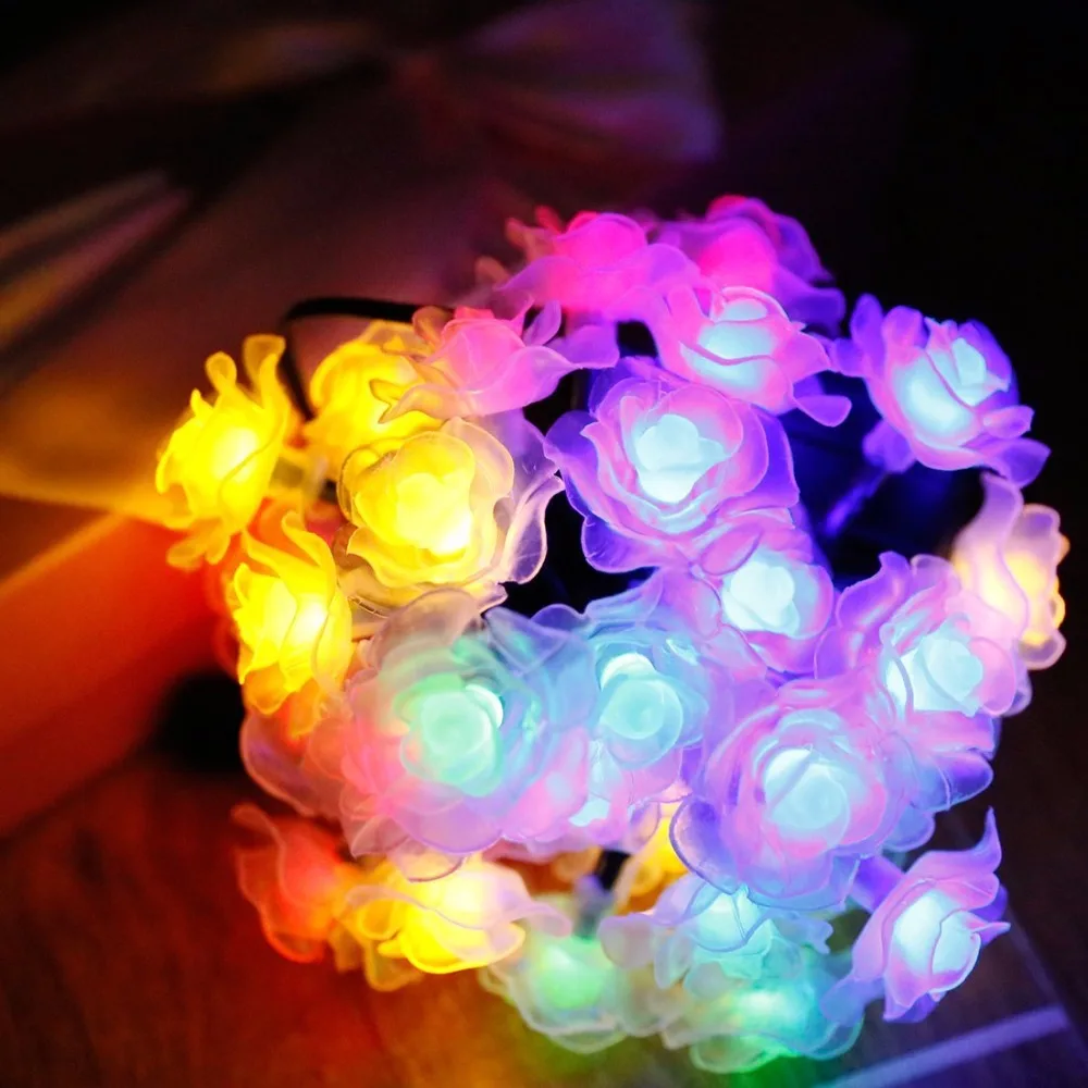 AC110-220V 10m 20m 50m LED Rose Flower Led Fairy String Light Christmas garland Lights for Holiday Wedding outdoor Decoration
AC110-220V 10m 20m 50m LED Rose Flower Led Fairy String Light Christmas garland Lights for Holiday Wedding outdoor Decoration