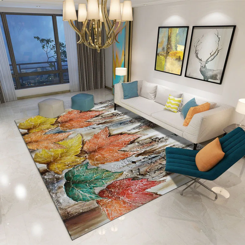 High Quality Art Maple Leaf Plant Printing Carpet For Living Room Bedroom Anti-slip Floor Mat Fashion Kitchen Carpet Area Rugs
High Quality Art Maple Leaf Plant Printing Carpet For Living Room Bedroom Anti-slip Floor Mat Fashion Kitchen Carpet Area Rugs