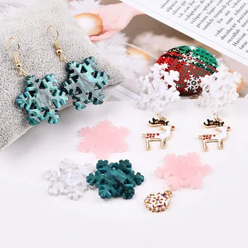 Christmas lovely parties in Europe and the United States Yakley Acetate ear accessories DIY earrings earrings materials
Christmas lovely parties in Europe and the United States Yakley Acetate ear accessories DIY earrings earrings materials