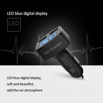 4 In 1 Dual USB Car Charger Voltmeter Volt Current Temperature Meters Digital Monitor Display Portable Car Voltage Tester
4 In 1 Dual USB Car Charger Voltmeter Volt Current Temperature Meters Digital Monitor Display Portable Car Voltage Tester