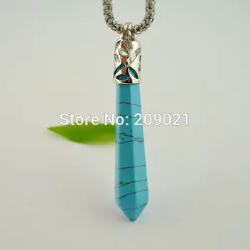 New! 9X63MM Unisex Stones Natural Faceted GEM Stones Crack Pendant For Men's Jewelry 15pcs/lot
New! 9X63MM Unisex Stones Natural Faceted GEM Stones Crack Pendant For Men's Jewelry 15pcs/lot
