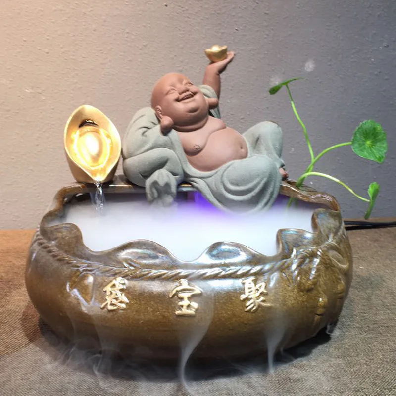 2019 Rushed Real Ceramic Water Fountain Desktop Small Place Sitting Room Aquariums Office Feng Shui Round Indoor Humidifier
2019 Rushed Real Ceramic Water Fountain Desktop Small Place Sitting Room Aquariums Office Feng Shui Round Indoor Humidifier