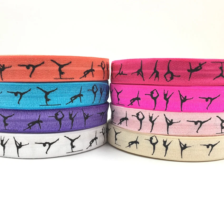 ribbon wholesale/OEM 5/8'' 16mm colorful gymnastics design sport printed folded over elastic FOE for hair tie
ribbon wholesale/OEM 5/8'' 16mm colorful gymnastics design sport printed folded over elastic FOE for hair tie