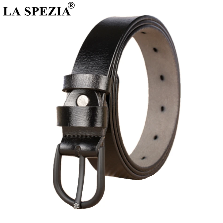 LA SPEZIA Black Leather Belt Women Designer Brand Pin Buckle Belt Jeans Ladies Luxury Genuine Cow Leather Female Casual Belts
LA SPEZIA Black Leather Belt Women Designer Brand Pin Buckle Belt Jeans Ladies Luxury Genuine Cow Leather Female Casual Belts