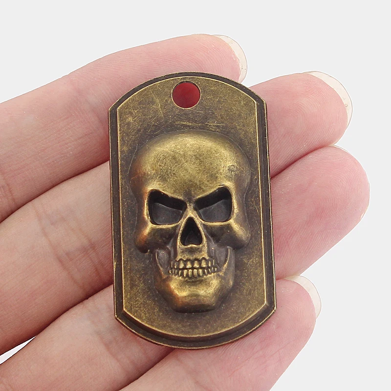 5Pcs Antique Bronze Skull Board Pendant For Statement Necklace Jewelry Marking Findings handcraft 48X27mm
5Pcs Antique Bronze Skull Board Pendant For Statement Necklace Jewelry Marking Findings handcraft 48X27mm