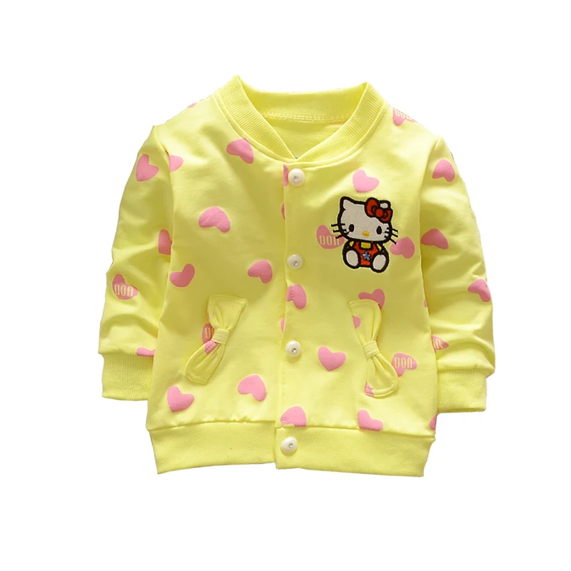 Spring atutumn baby girls cotton cardigan printing love cat infant Jackets baby girl clothes kid clothes
Spring atutumn baby girls cotton cardigan printing love cat infant Jackets baby girl clothes kid clothes