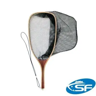 SF Wooden Fly Fishing Trout Landing Net with Mesh Bag Stream Side Catch and Release
SF Wooden Fly Fishing Trout Landing Net with Mesh Bag Stream Side Catch and Release