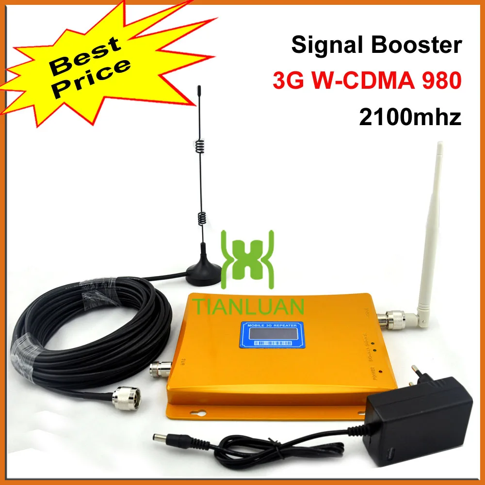LCD Display W-CDMA Booster 3G Cell Phone UMTS Signal Booster 2100mhz Mobile Signal Repeater Cellular Amplifier with Antenna
LCD Display W-CDMA Booster 3G Cell Phone UMTS Signal Booster 2100mhz Mobile Signal Repeater Cellular Amplifier with Antenna
