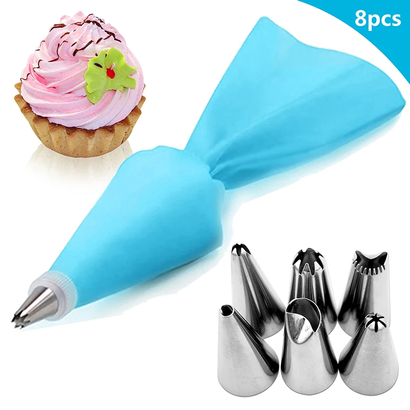 8 Pcs/set Russian Piping Nozzles for Confectionery Bagcake Decorating Tools Confectionery Nozzles Reusable Silicone Pastry Bag
8 Pcs/set Russian Piping Nozzles for Confectionery Bagcake Decorating Tools Confectionery Nozzles Reusable Silicone Pastry Bag