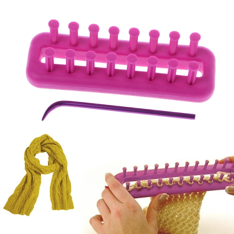 Home Sewing Tools Accessory Rectangle Scarf Knitting Loom Kit Set Sewing Needle Scarves DIY Craft Tool Knitter Knitting
Home Sewing Tools Accessory Rectangle Scarf Knitting Loom Kit Set Sewing Needle Scarves DIY Craft Tool Knitter Knitting