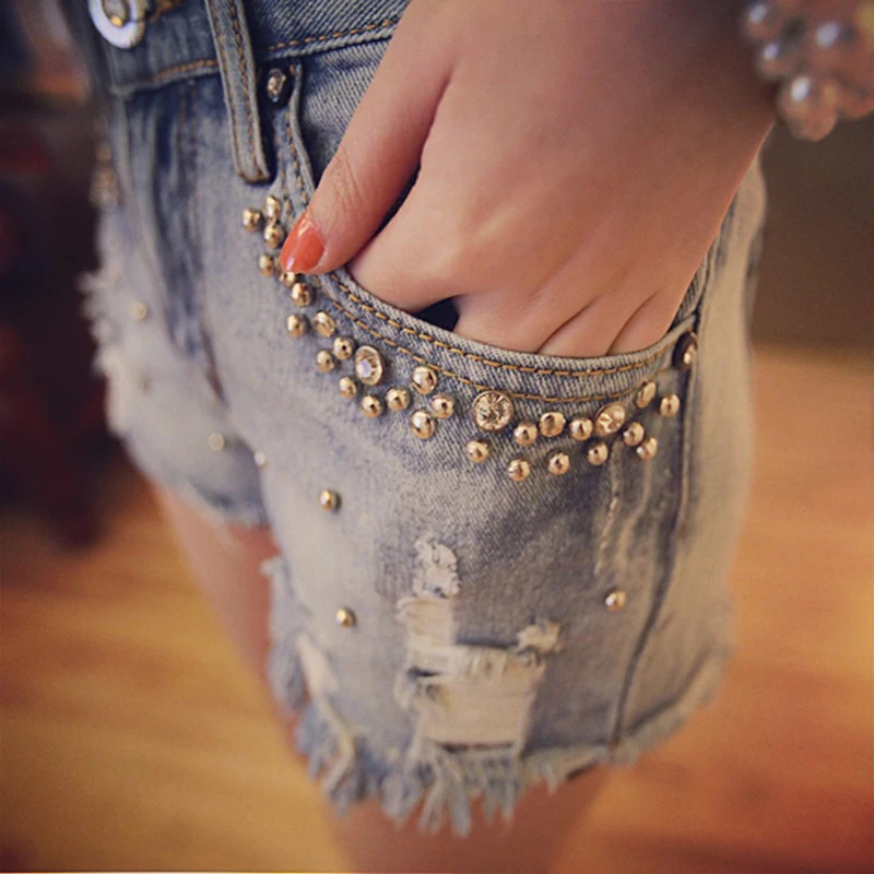 Clobee 2019 summer women Diamond Beading denim shorts 2018 ladies jeans shorts mori girl hot shorts Short Feminino
Clobee 2019 summer women Diamond Beading denim shorts 2018 ladies jeans shorts mori girl hot shorts Short Feminino