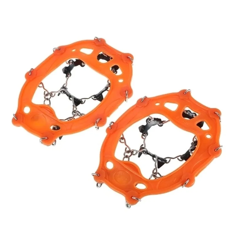 15% 1 Pair of 10 Teeth Crampons Non-slip Shoes Cover Stainless Steel Anti Slip Ice Cleats Shoe Boot Grips Traction Snow Spikes | Спорт и