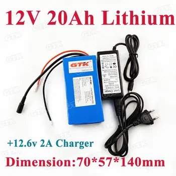 Real capacity 20Ah 12v 20000mah portable lithium li-ion battery pack for camera digital products mini speaker +12.6V 2A Charger
Real capacity 20Ah 12v 20000mah portable lithium li-ion battery pack for camera digital products mini speaker +12.6V 2A Charger