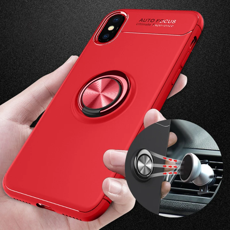 Phone Case For iPhone X 6 6S 7 8 Plus 360 degree rotating ring bracket car magnetic adsorption back cover silicone soft shell
Phone Case For iPhone X 6 6S 7 8 Plus 360 degree rotating ring bracket car magnetic adsorption back cover silicone soft shell
