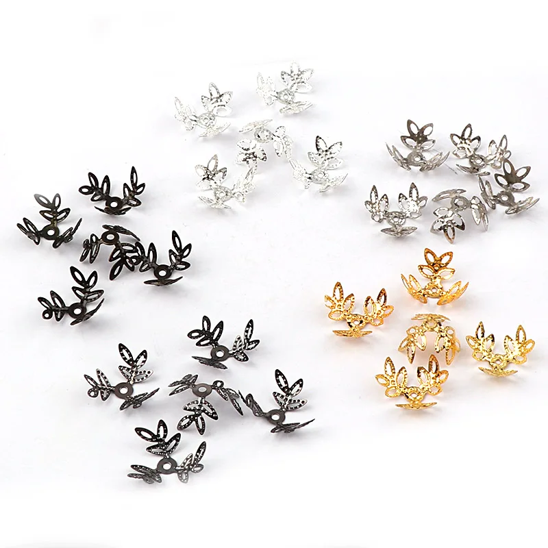 100pcs 10mm Vintage Filigree Metal Three-Leaf Hollow Flower Spacer Beads End Caps Pendant DIY Charms Connectors Jewelry Findings
100pcs 10mm Vintage Filigree Metal Three-Leaf Hollow Flower Spacer Beads End Caps Pendant DIY Charms Connectors Jewelry Findings